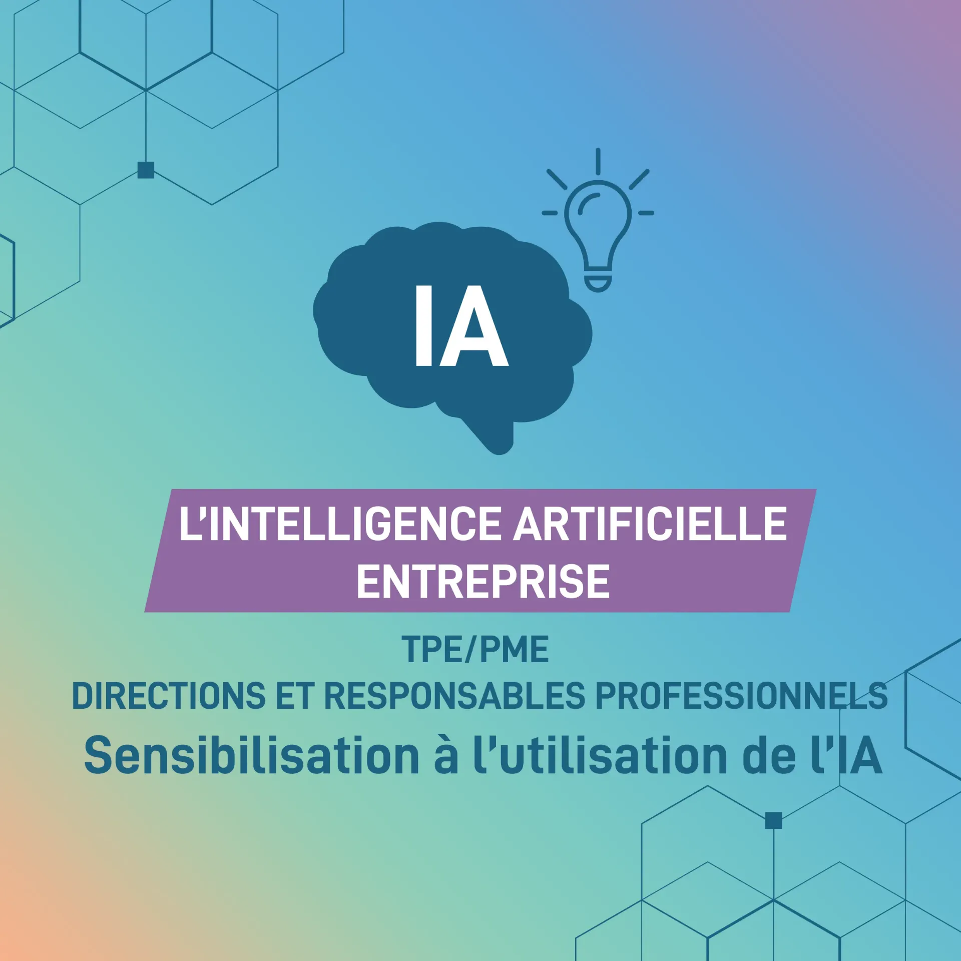 L'INTELLIGENCE ARTIFICIELLE ENTREPRISE : Sensibilisation à l'utilisation de l'IA